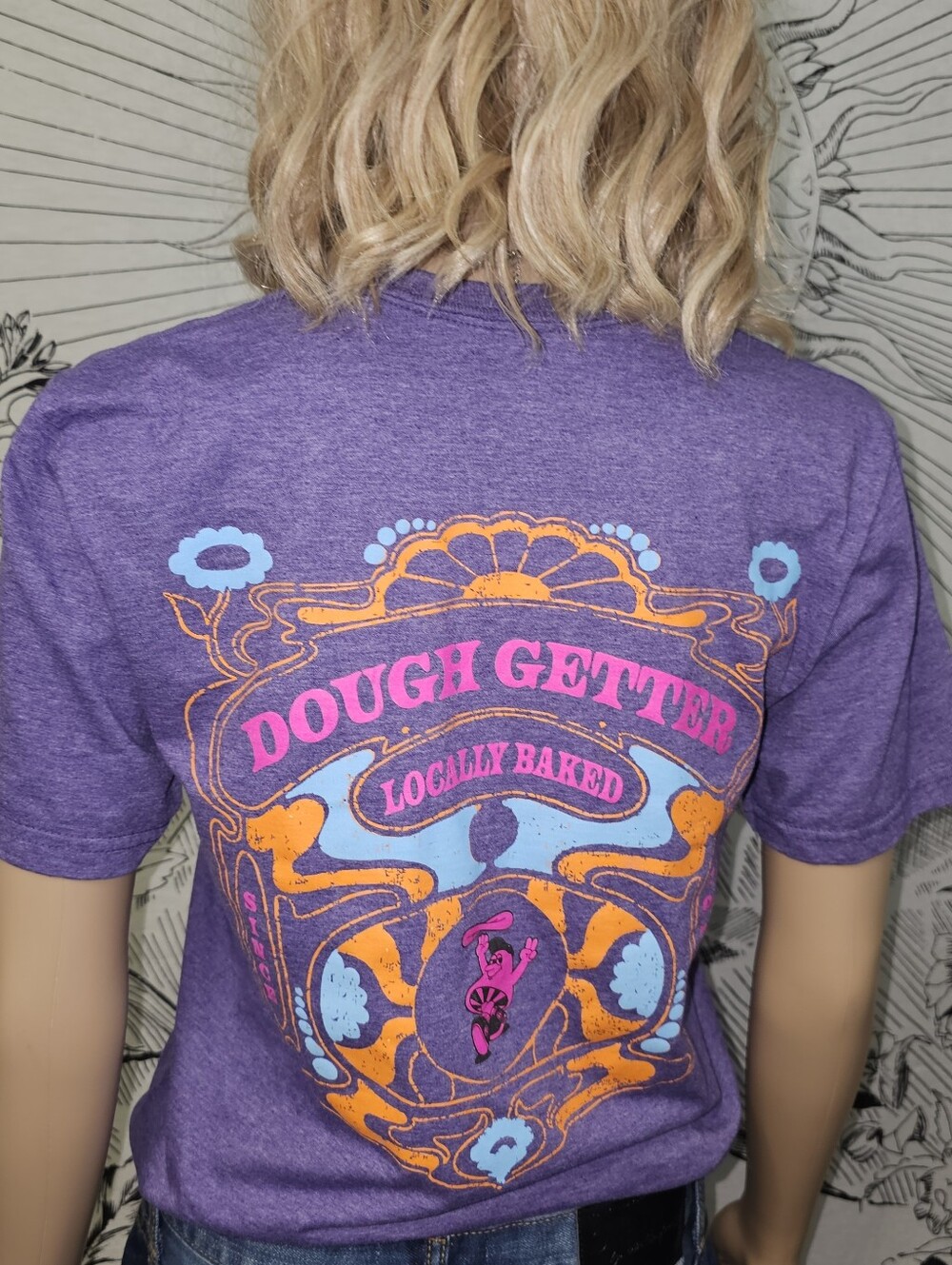 Mellow Mushroom Small Purple 'Dough Getter' Tee